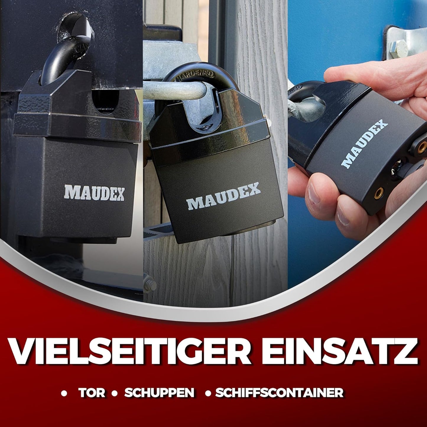 MDL60 Heavy Duty Vorhängeschloss, Normaler Schäkel