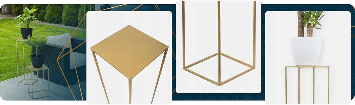 Blumenständer, 100 cm Gold