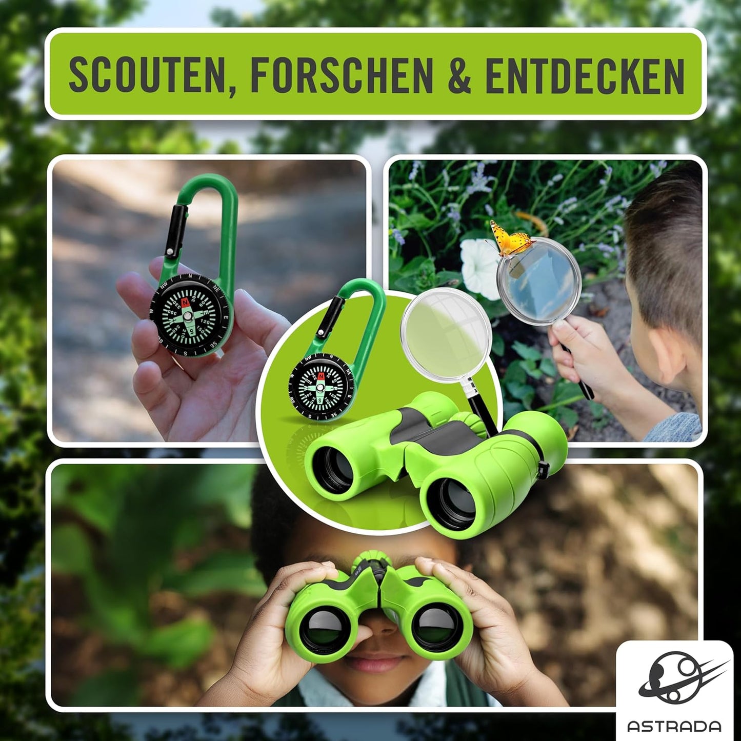Kinderfernglas mit Zubehör