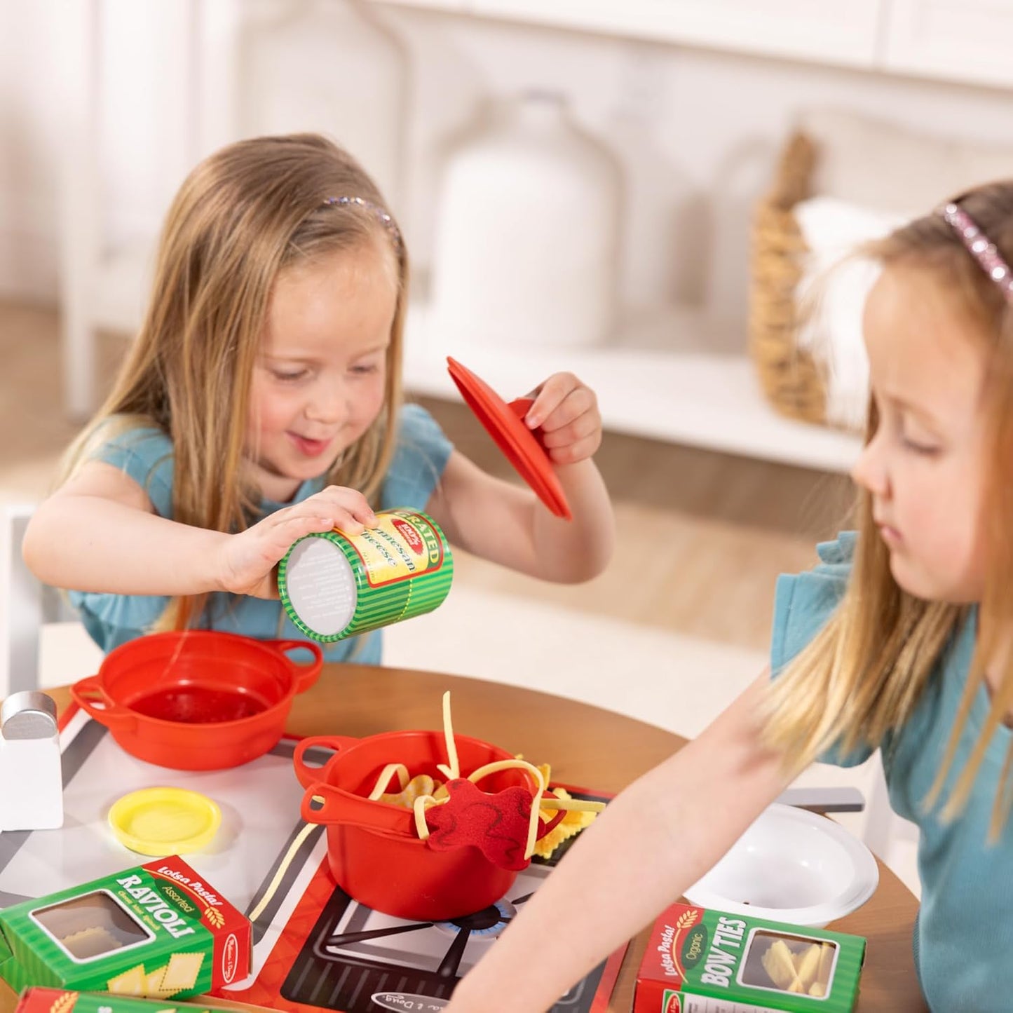 55-teiliges Pasta Spielset für Kinderküche, Einzeln Kinderspielzeug