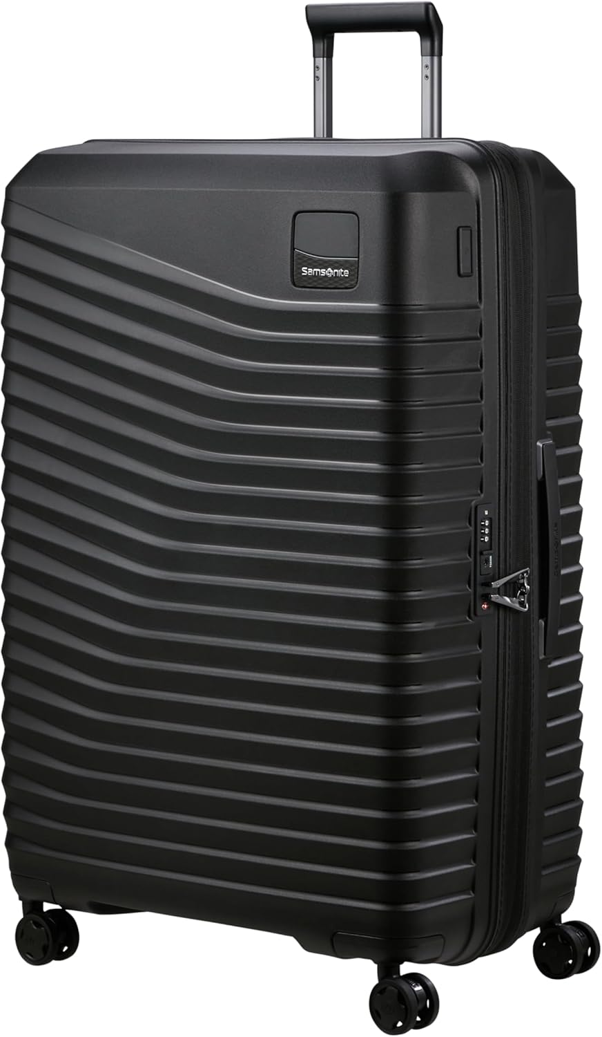 Intuo - Erweiterbarer XL-Reisekoffer, Black (Black) Spinner XL (81 cm - 144 L)