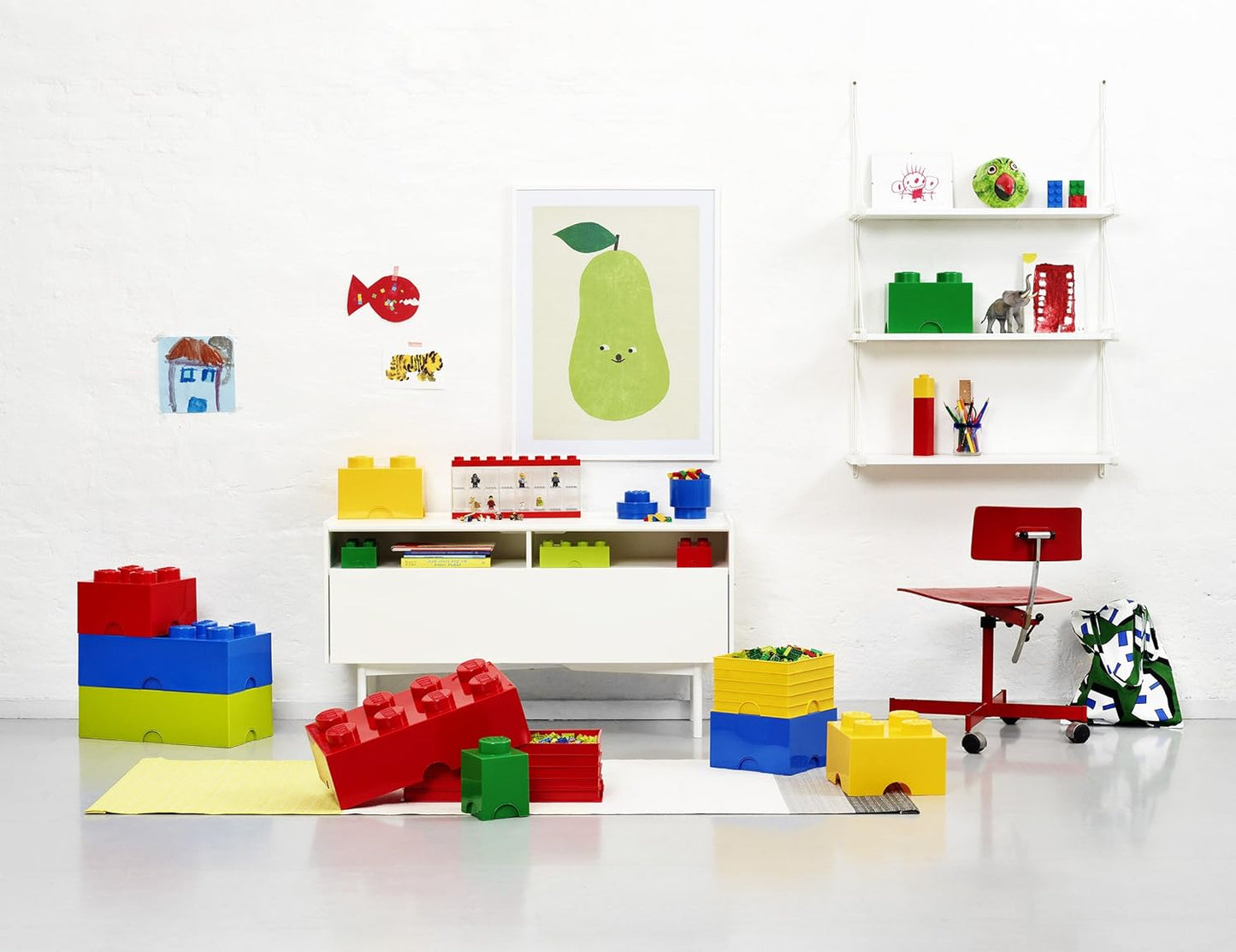 Storage Brick, Aqua Blau