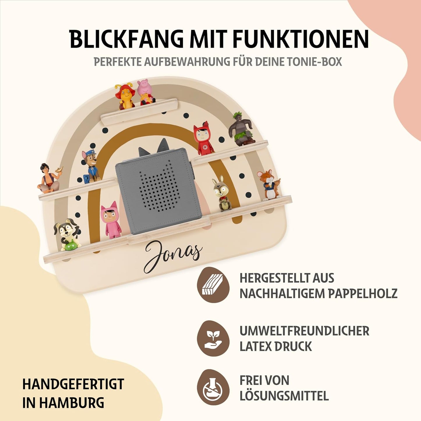 Tonie Regal für Kinderzimmer, Regal 02 Für Toniebox 1