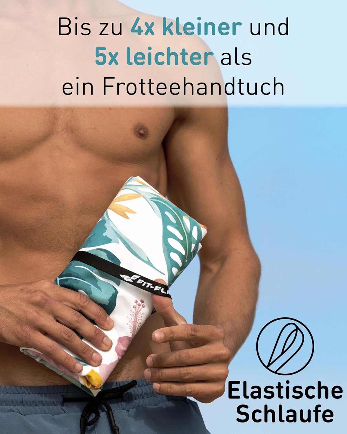 XXL-Mikrofaser-Strandtuch, 200cm x 90cm 35 Tropic Flowers