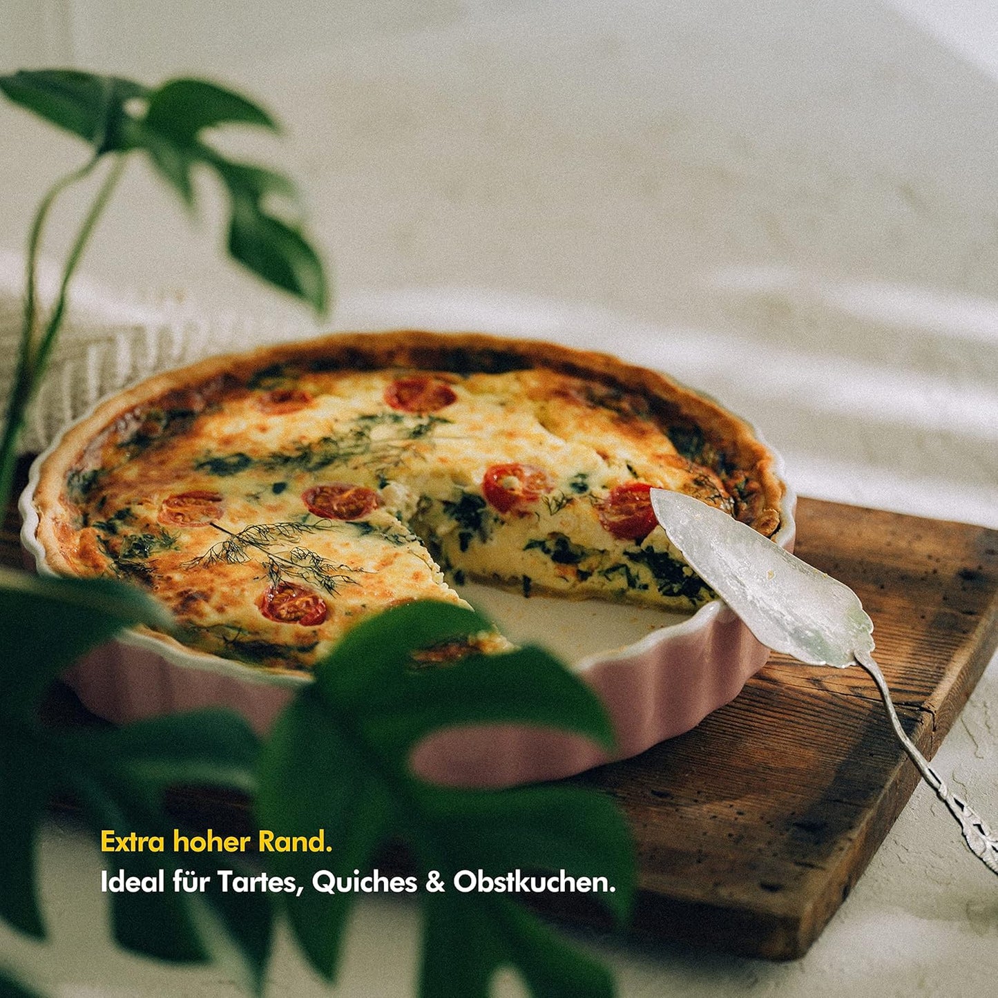Tarte- und Quicheform, 28 cm, Tarteform Rosa