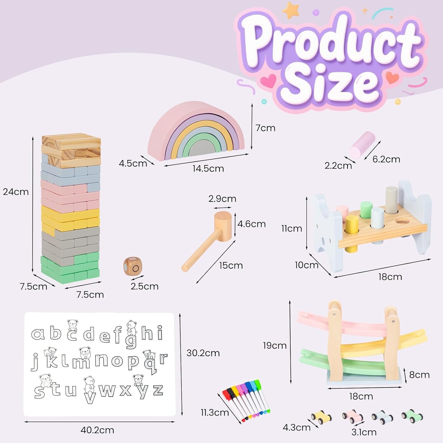 Montessori Holzspielzeug-Set, Set2
