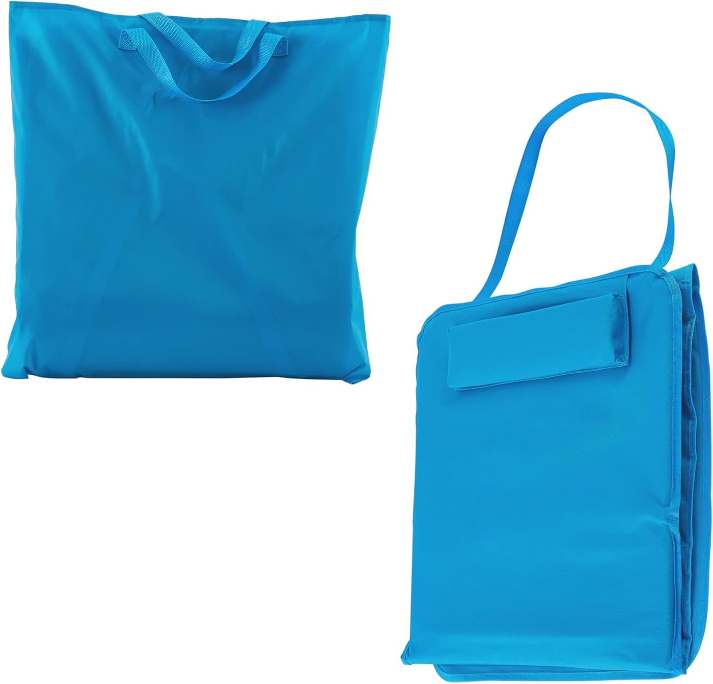 Strandmatte 2er-Set mit verstellbarer Rückenlehne, Blau
