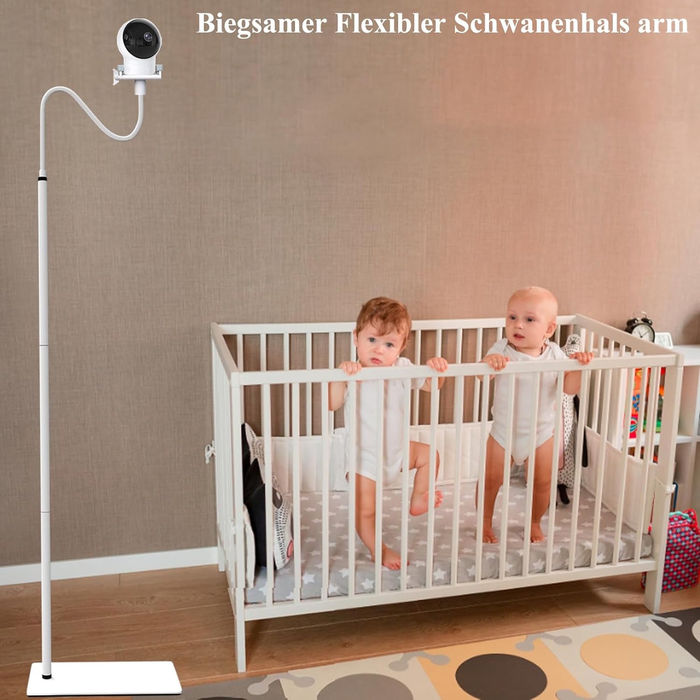 Babyphoneständer mit flexiblem Schwanenhals, 68.8 Zoll