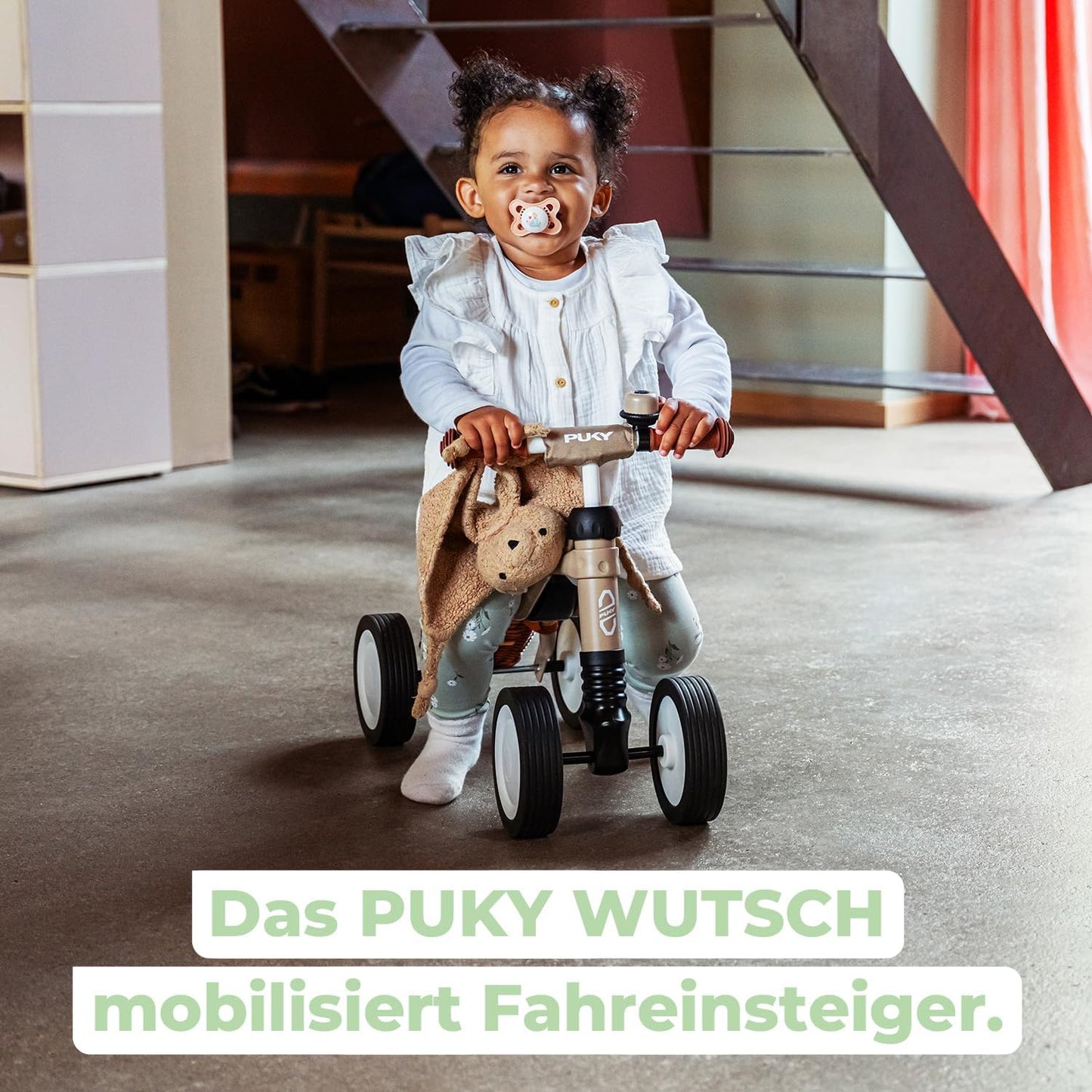 Puky Rutschfahrzeug Wutsch mit Lenkerpolster, Pastel Green
