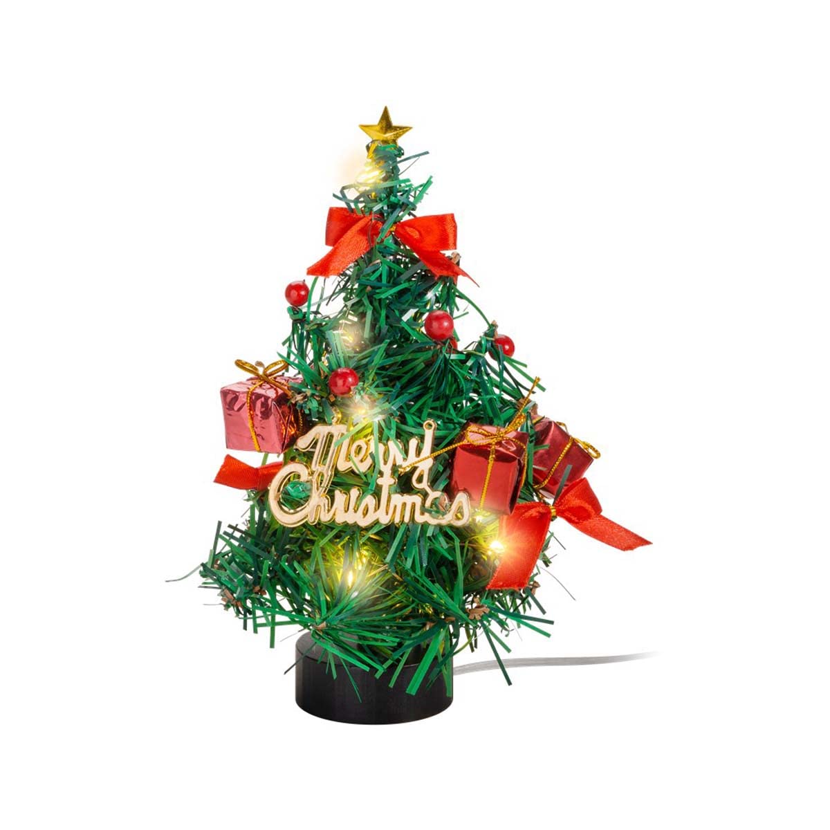 Künstlicher Weihnachtsbaum mit LED-Beleuchtung
