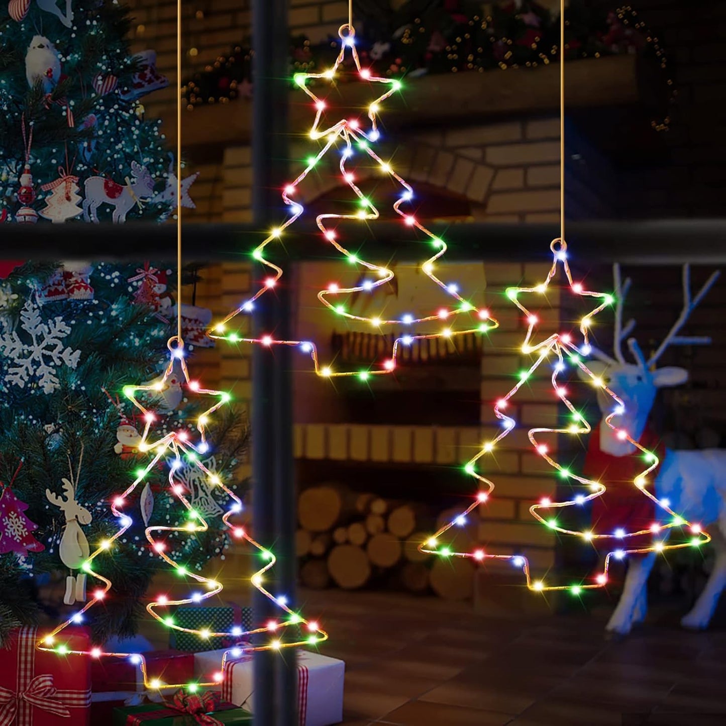 3er Set Weihnachtsbäume