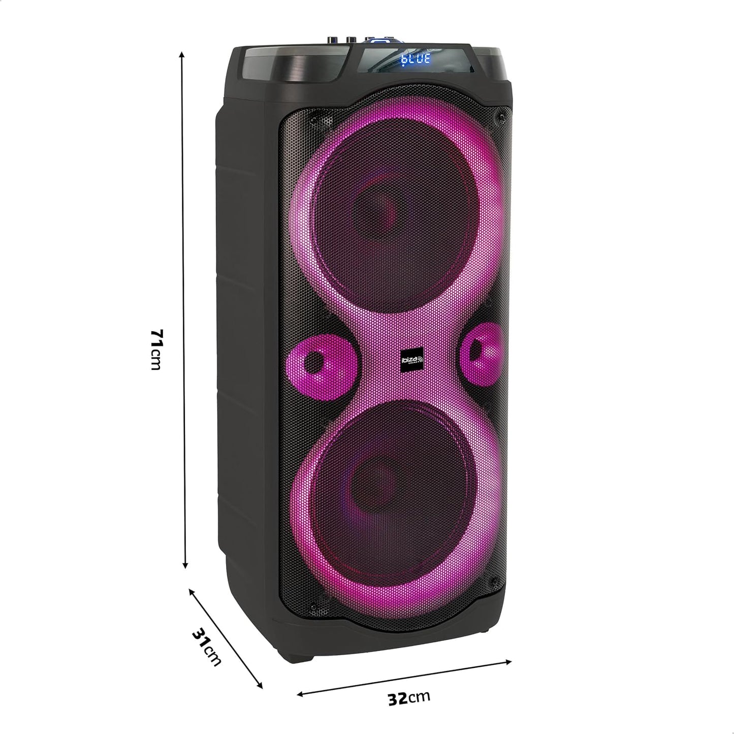 Bluetooth-Karaoke-Lautsprecher mit Mikrofonen, COLUMBA-KARAOKE