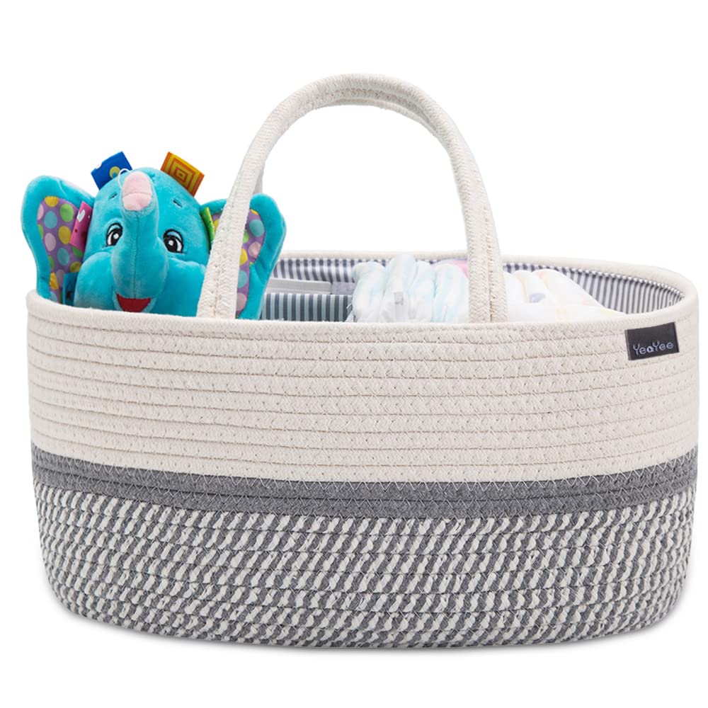 Windel Caddy Organizer mit wechselbaren Fächern, L 8 Gu Grey