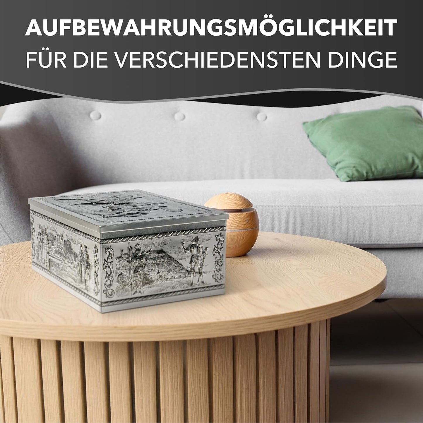 Keksdose mit Ritter Motiven, Rittertruhe