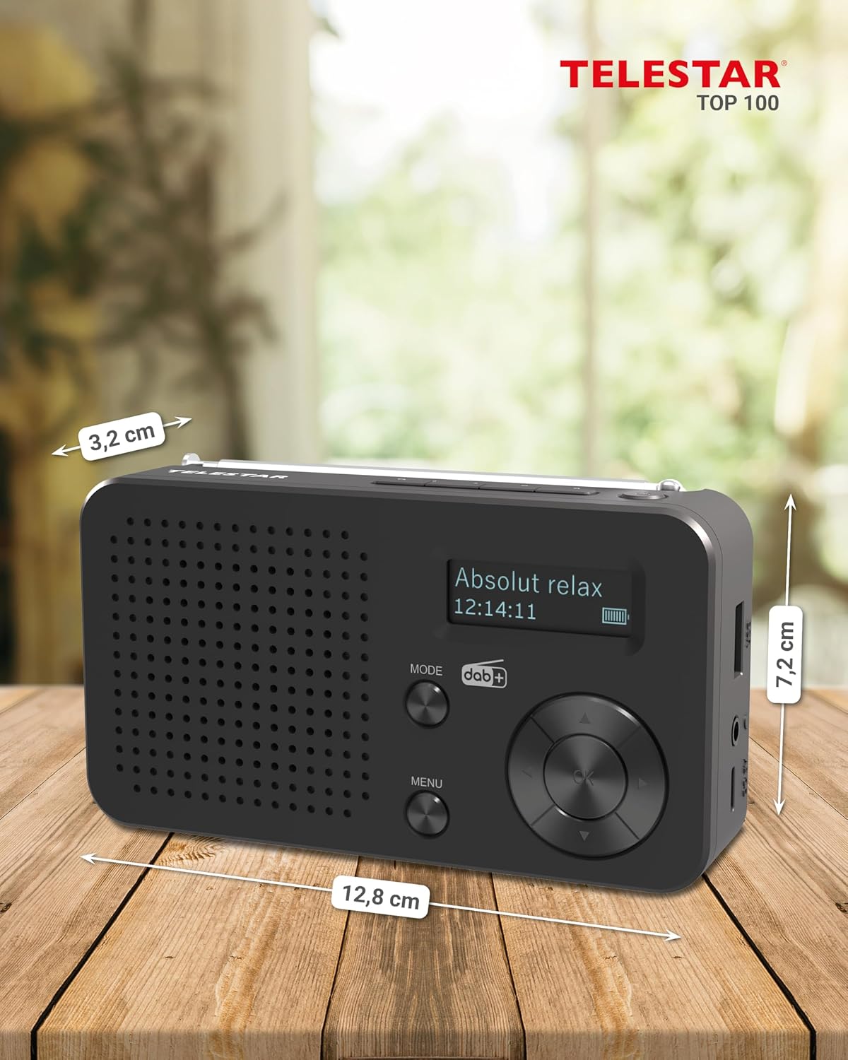 Mobiles DAB+ Radio mit Bluetooth 5.4