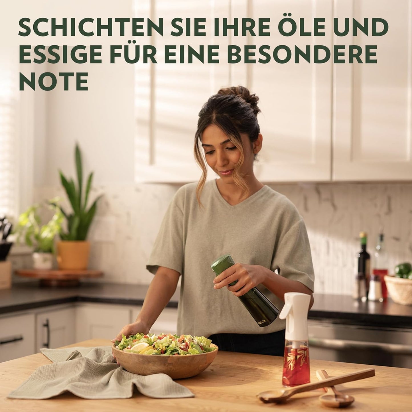 Ölsprüher mit Portionskontrolle, Grün