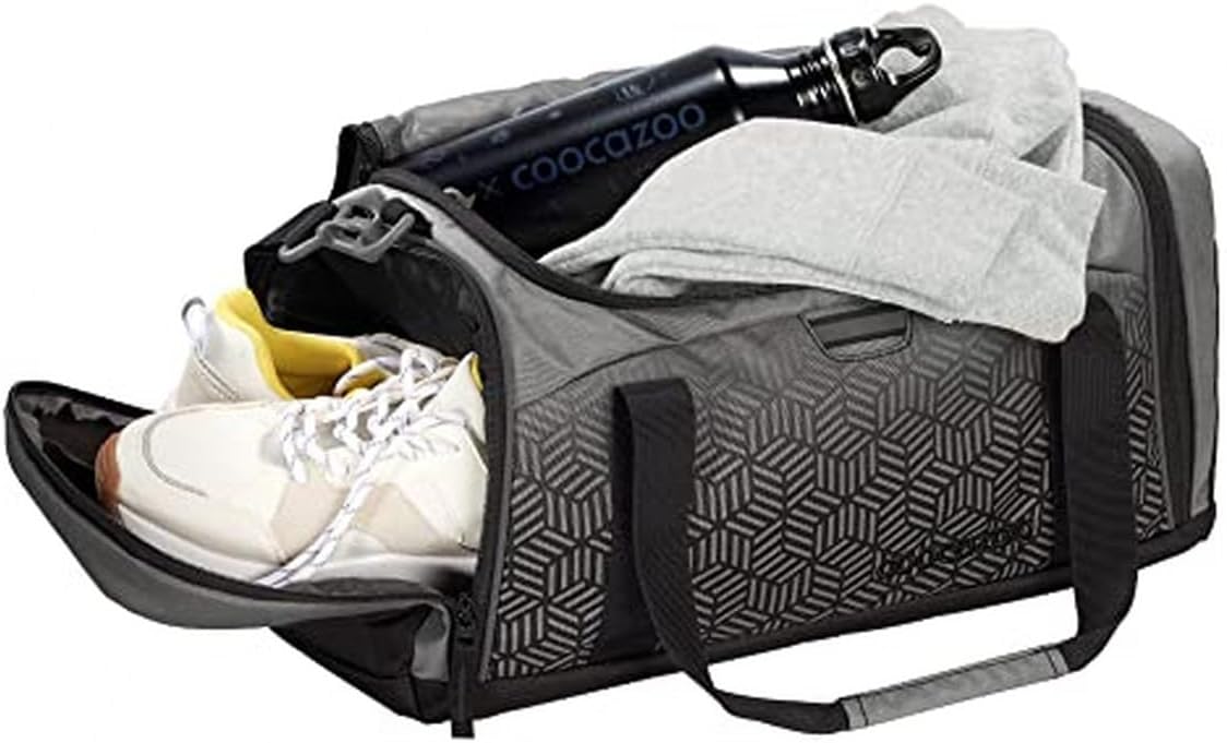 Sporttasche mit Nasswäschefach, 20 Liter, Black Carbon