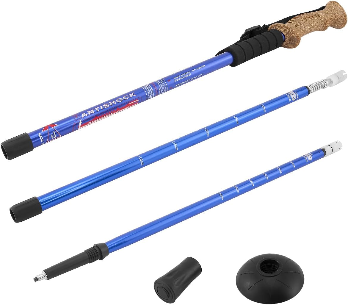 Teleskop Nordic Walking Stock, Blau 1