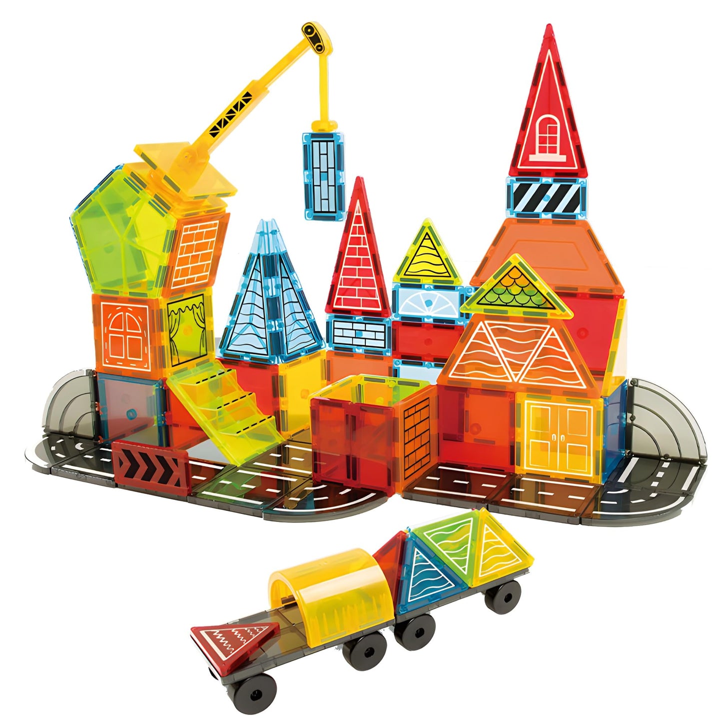 Magnetische Bausteine für Kinder (42 Teile), Baumeister