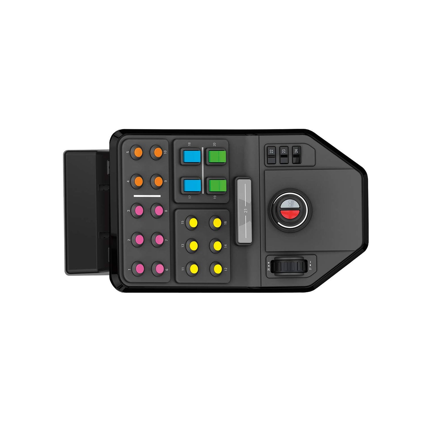 Farm Sim Controller mit 25 Tasten und Tempomat, Sim Vehicle Side Panel