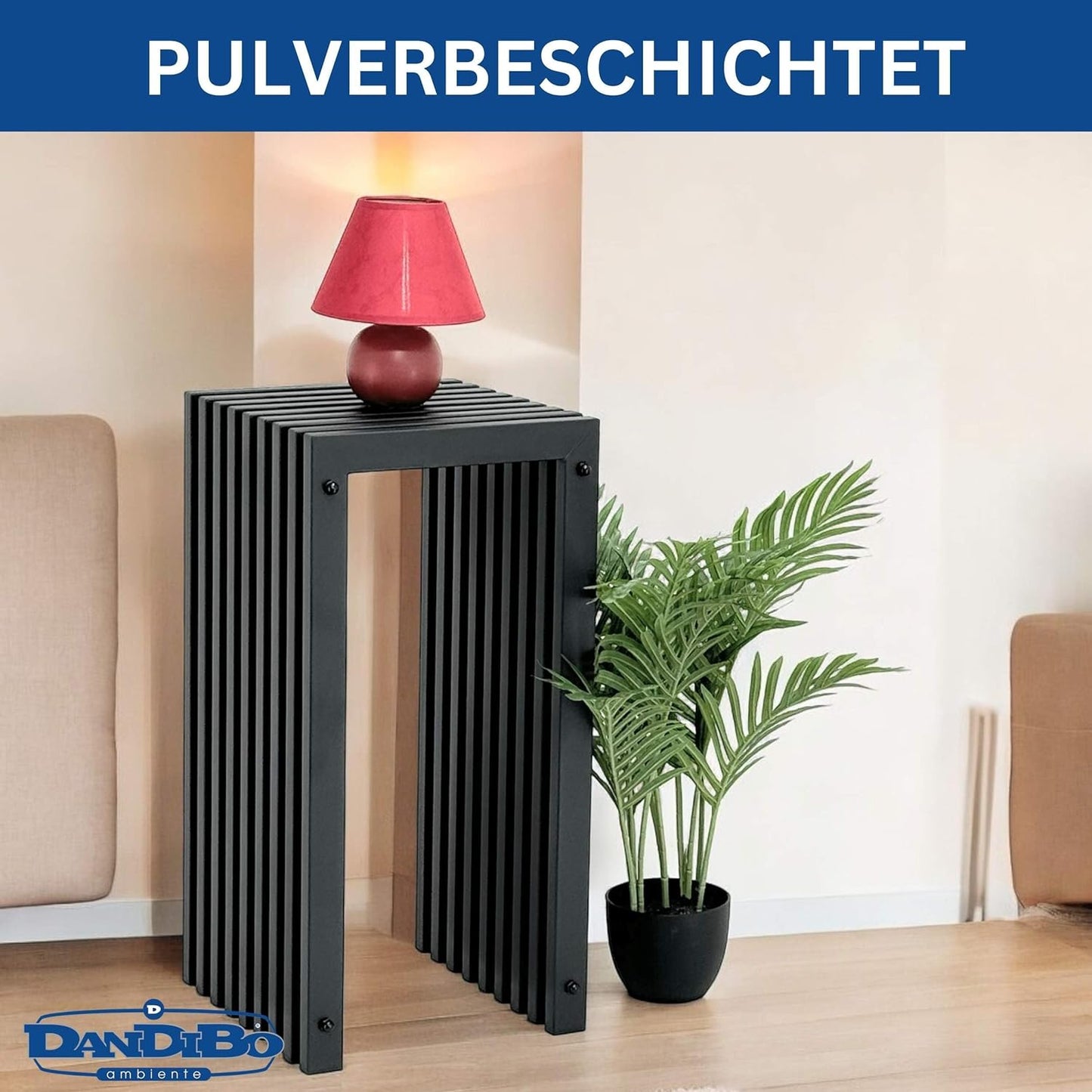 Lamellen-Beistelltisch, Höhe 65 cm / L