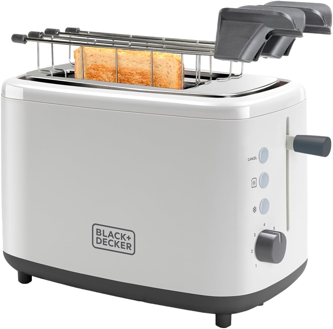 BXTOA820E - Toaster mit 2 breiten Toastschlitzen, 2 Schlitze | Zangen