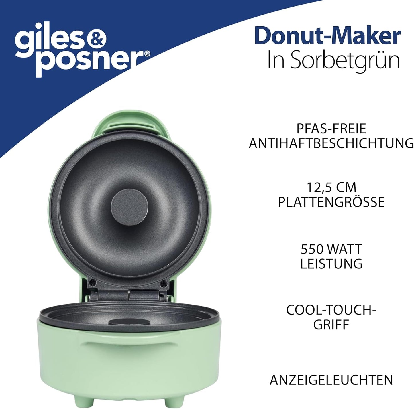 Donut-Maker mit Antihaftbeschichtung, EU Stecker