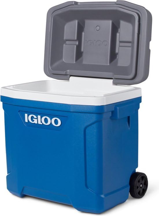 Latitude - Outdoor-Kühlbox mit Rollen (28L), 30 Roller - 28L Blau