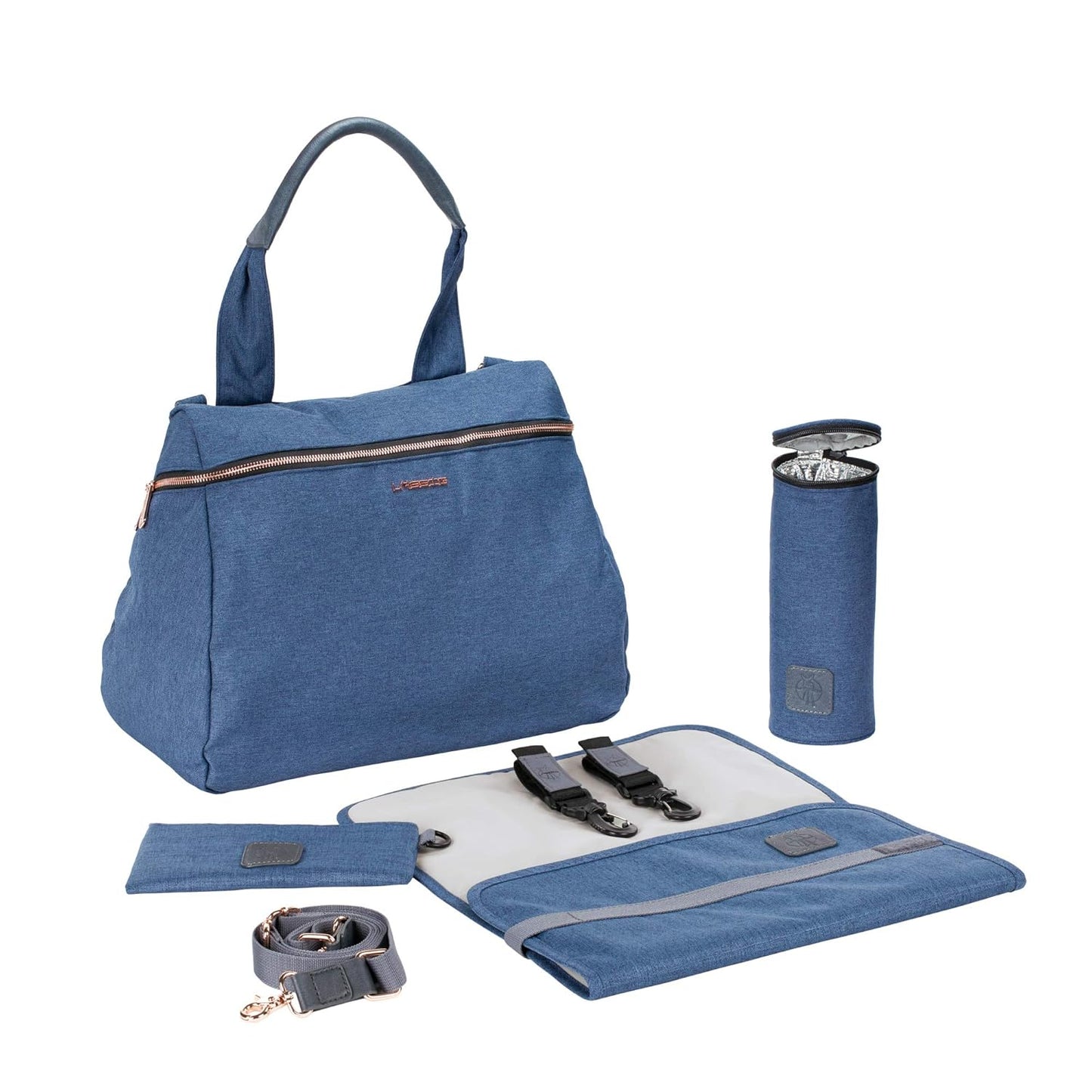 Baby Changing Bag Handbag Stylish Changing Backpack Including Diaper AccessoryGlam Rosie Bag, Blau