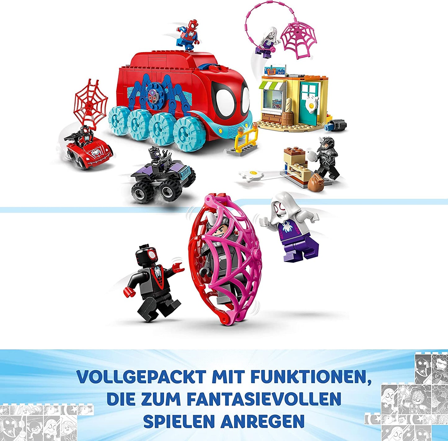 10791 Marvel Spidey und seine Super-Freunde Spideys Team-Truck, Konstruktionsspielzeug, Single