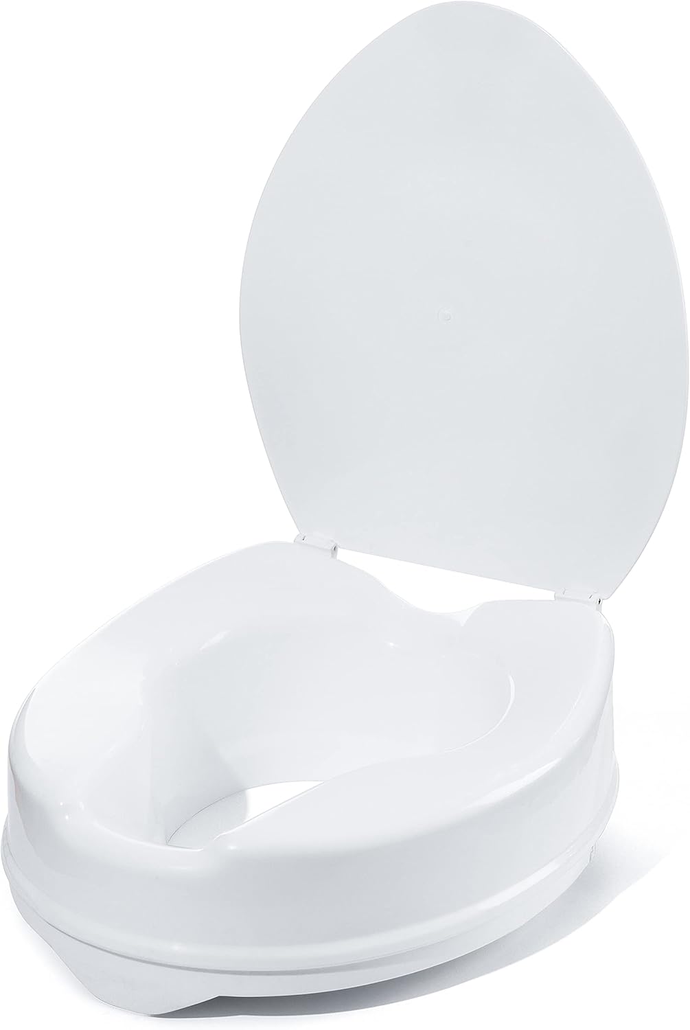 Erhöhter Toilettensitz mit Deckel, 10 Cm