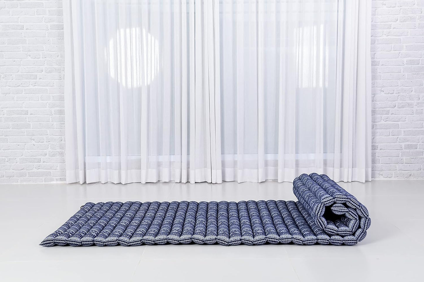 Faltbare Bodenmatratze mit Kapok Füllung, 190 x 70 cm, M: 190x70 cm Cbt2 - Dunkelblau