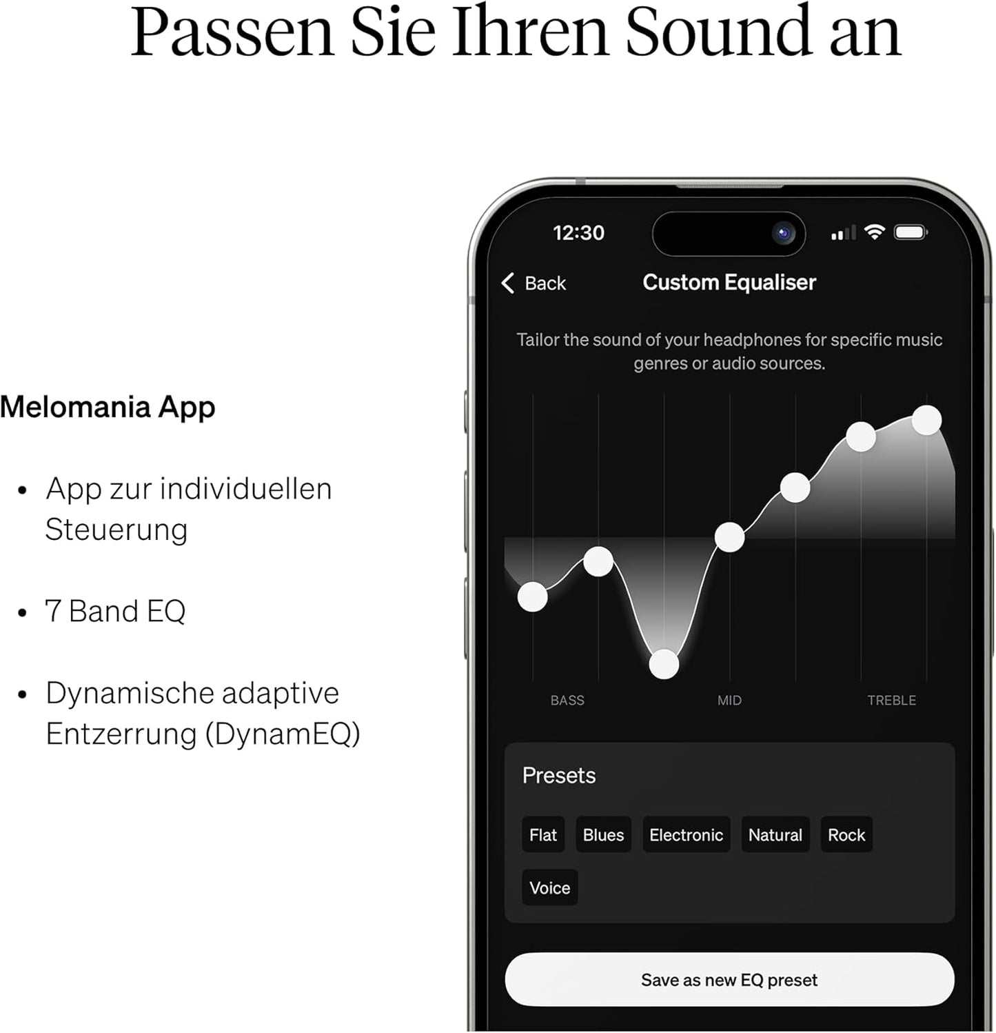 Melomania P100 SE Kopfhörer mit Geräuschunterdrückung, P100 SE White