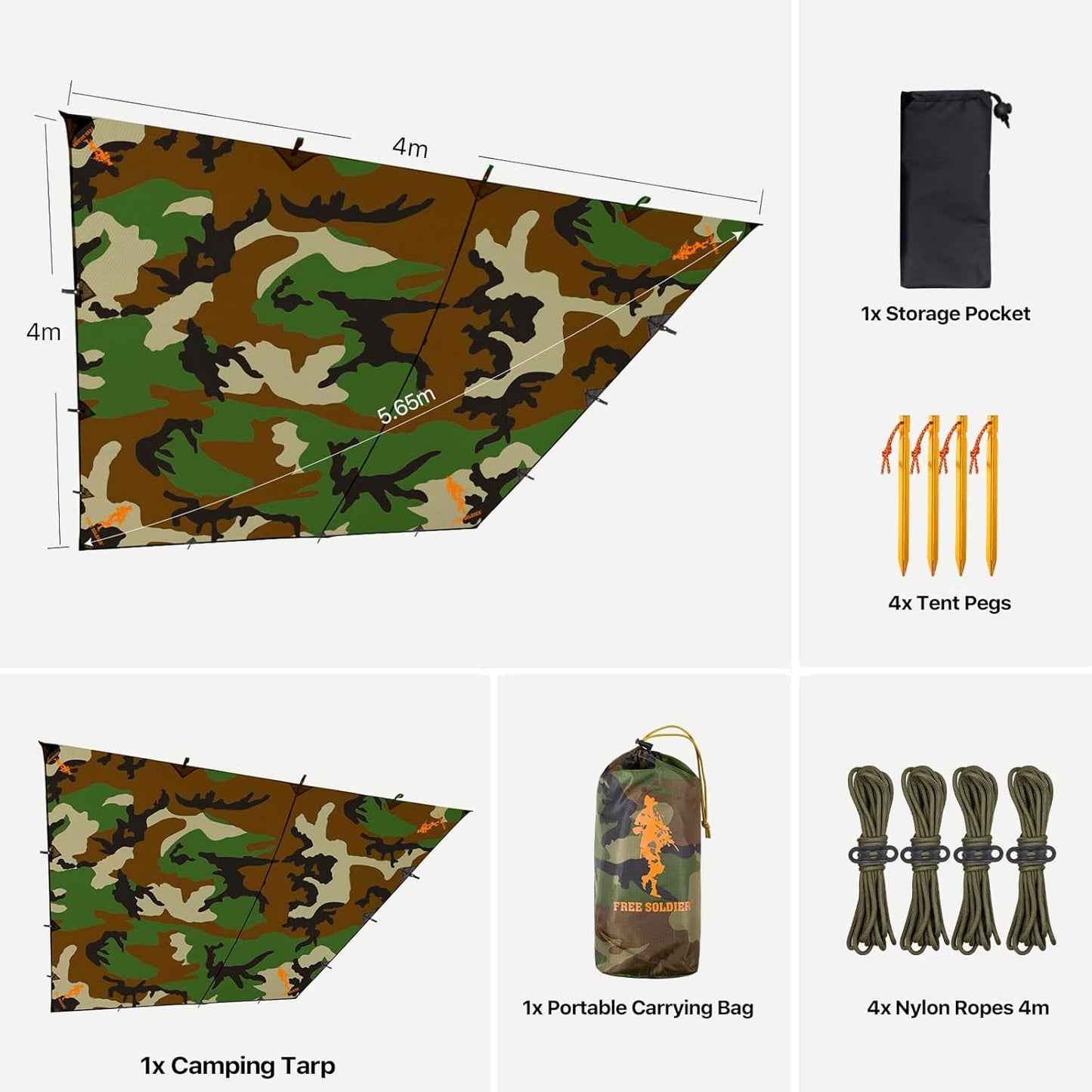Wasserdichtes Tarp, Camo