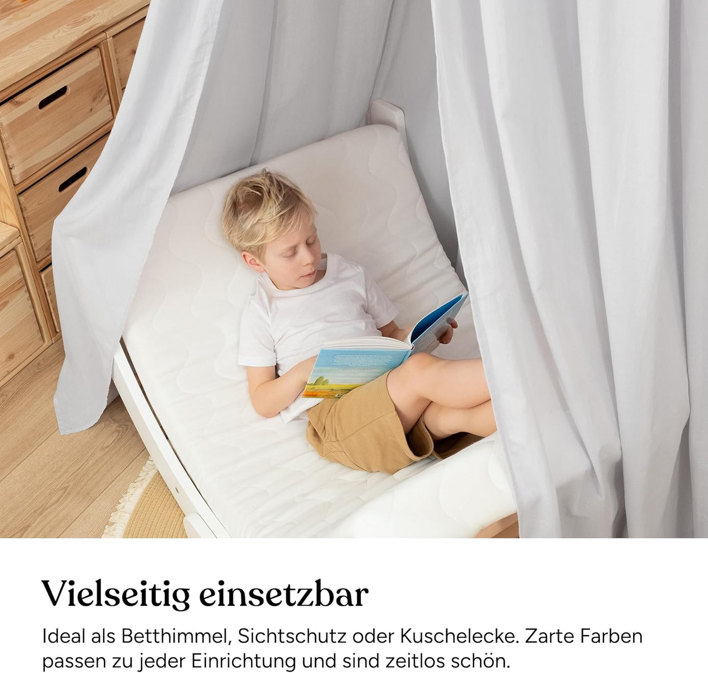 Baldachin für Kinderzimmer, Beige