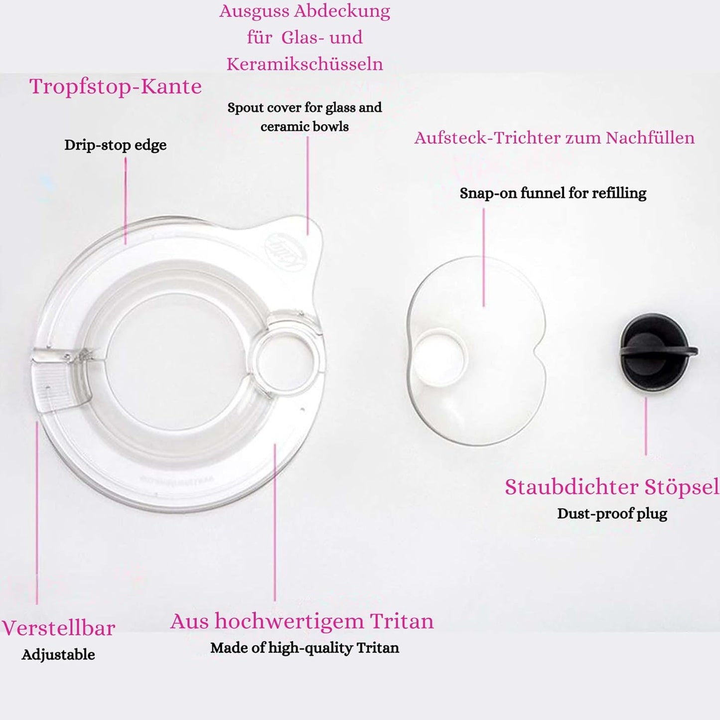 Profi-Spritzschutz für Kitchen Aid 4,3 und 4,7/4,8 Liter