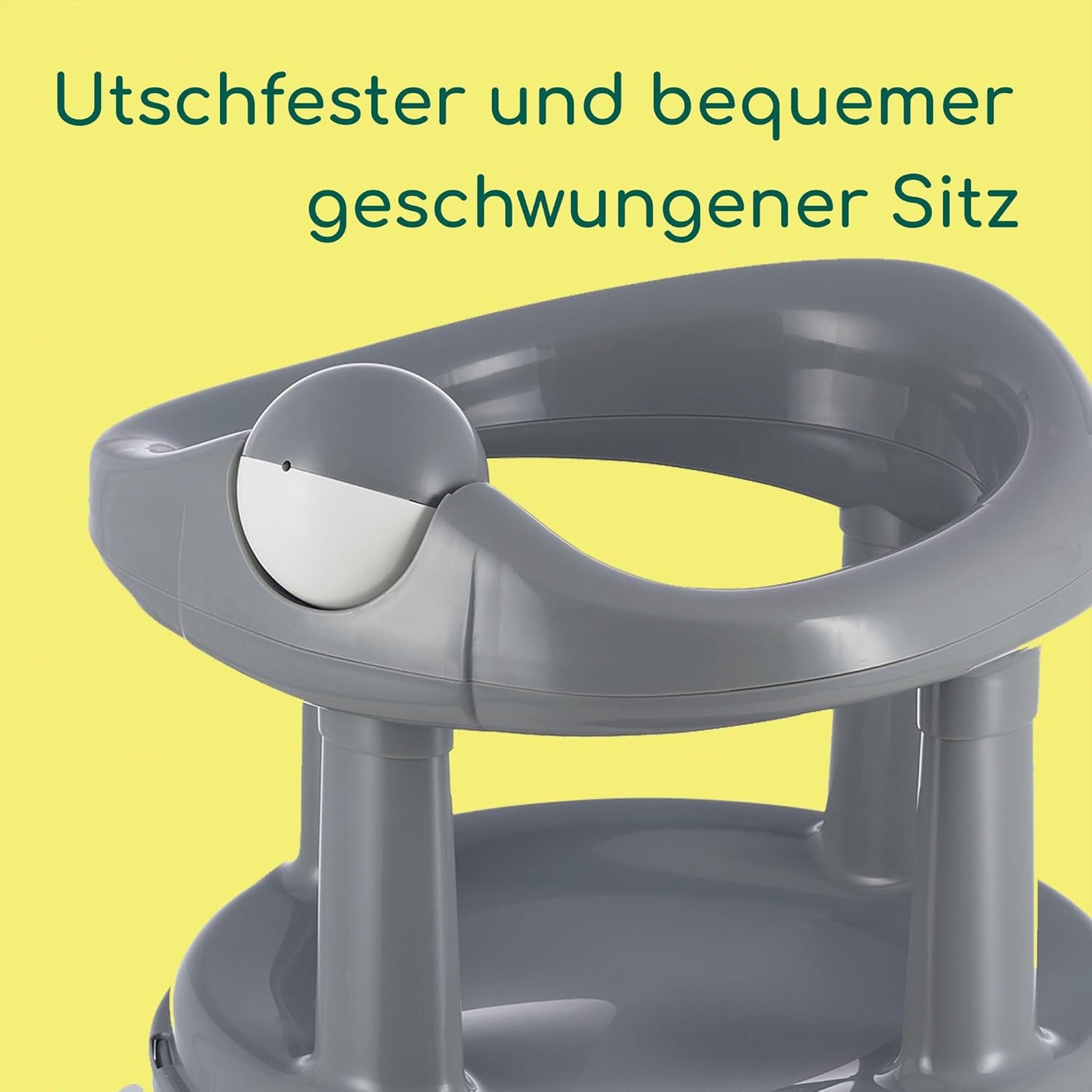 Drehbarer Badewannensitz für Babys, Grey