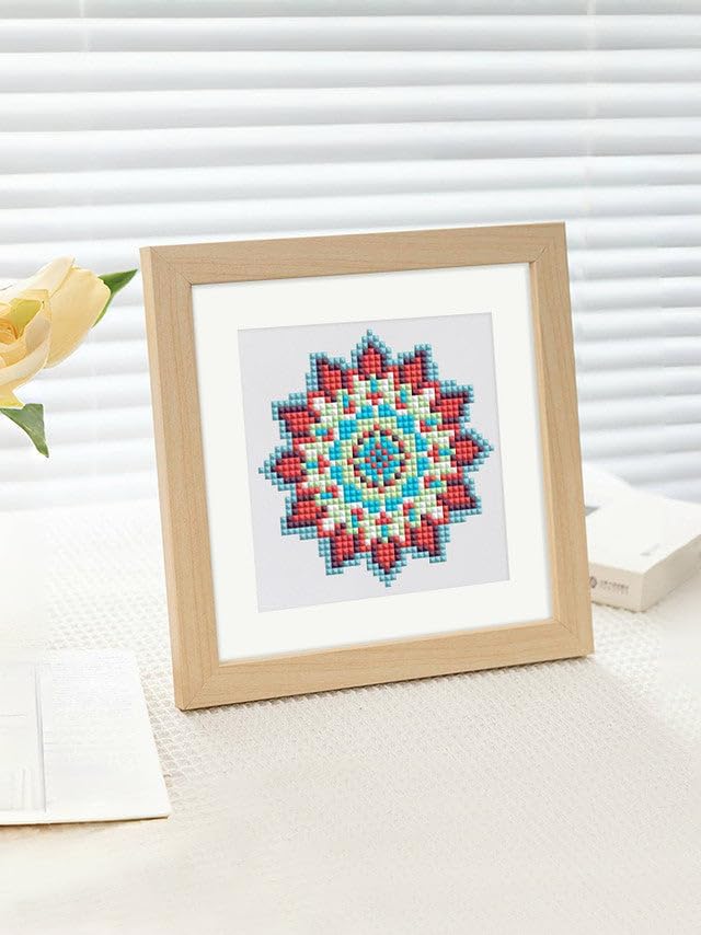 Mini Serie Diamond Painting Set mit 12 Stück, Mandalas PROBLEMYOUMUSTCHECK