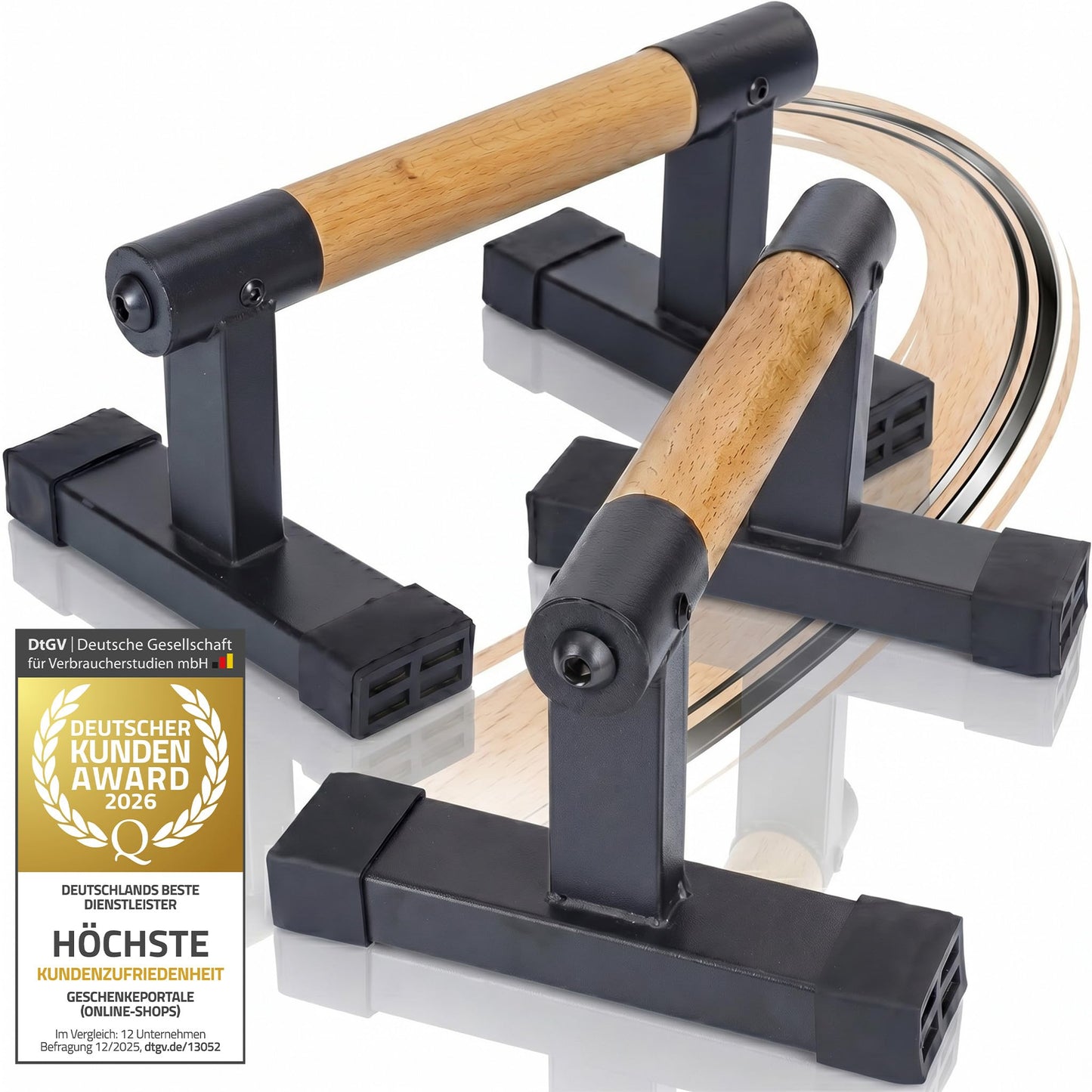 Push-Up Liegestützgriffe, Holzgriff L