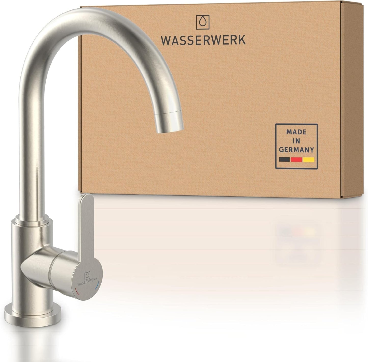 Küchenarmatur WK5 mit Einhebelmischer, Edelstahl