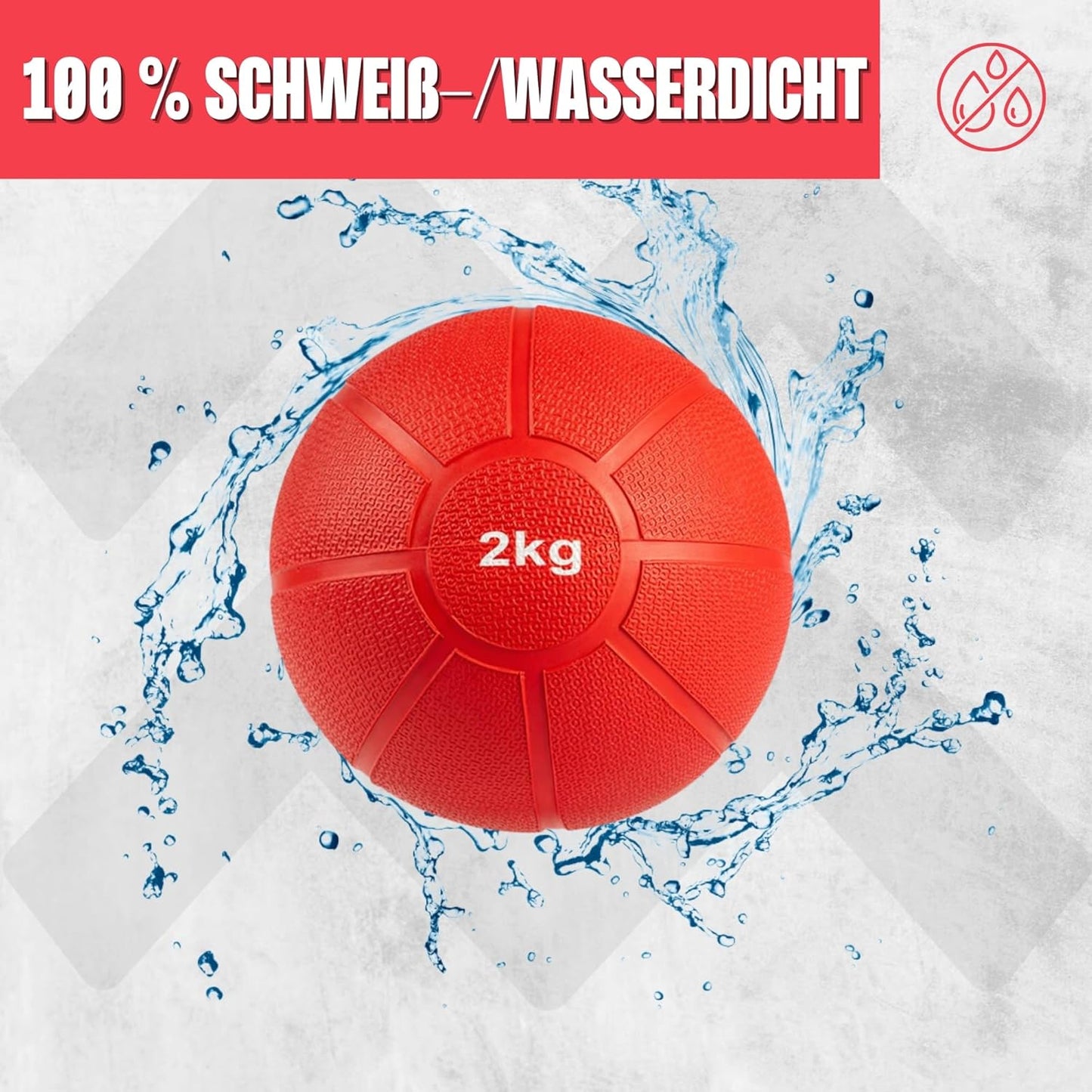 Medizinball, Rot - 2kg