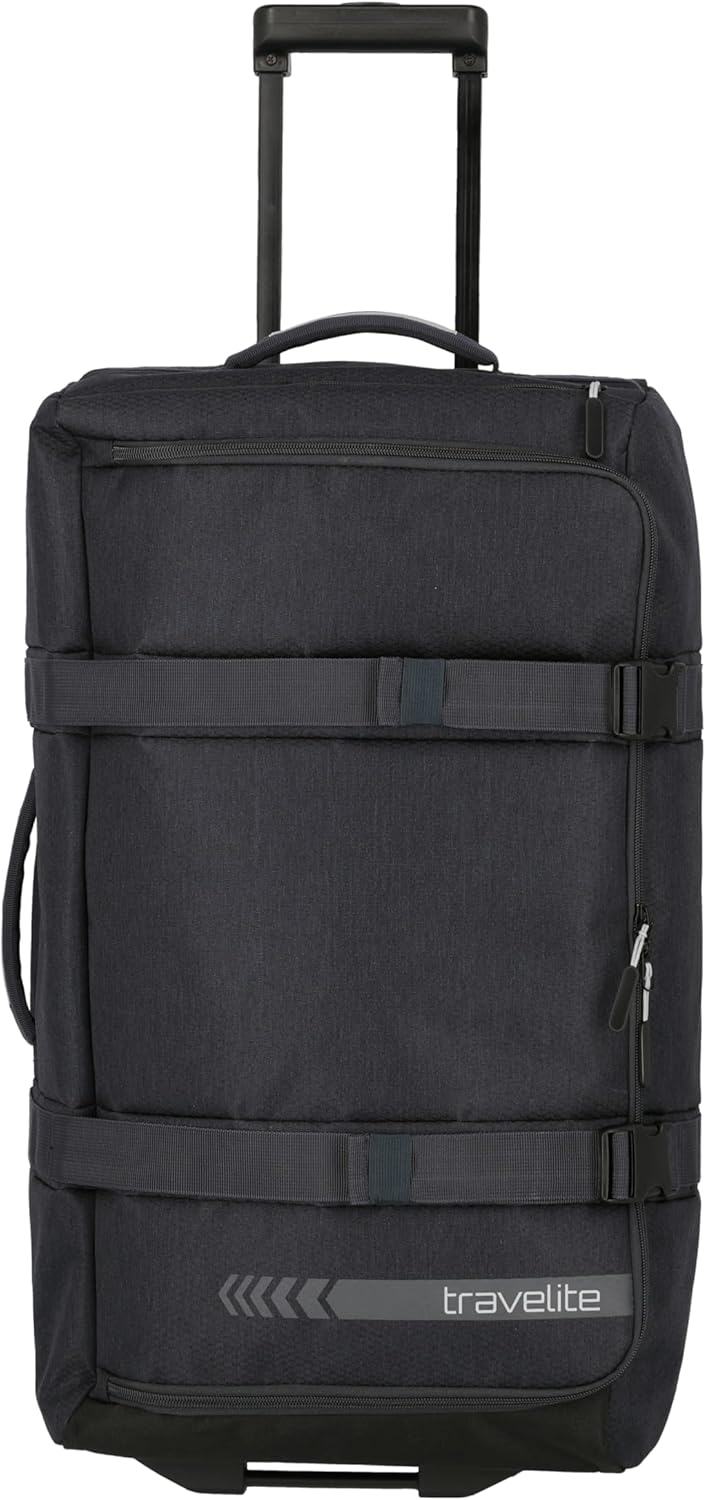 Kick Off Reisetasche mit Rollen, Trolley Reisetasche L (68 cm) D'anthrazit (Grau)
