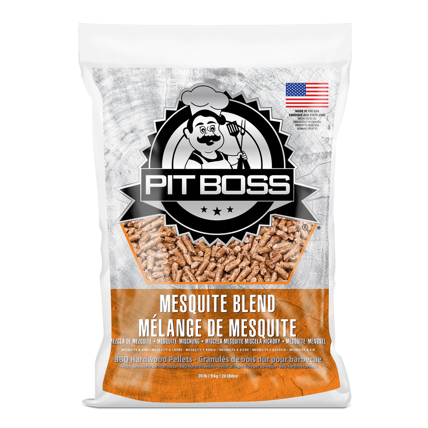 Mesquite-Mix Hartholz-Pellets für Grill & Smoker, Mesquite-Mix