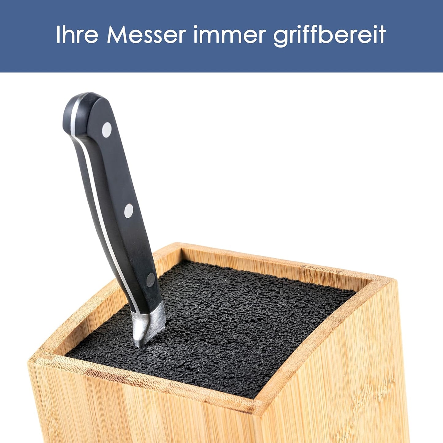 HMB-001 Messerblock, Quadratisch Schräg