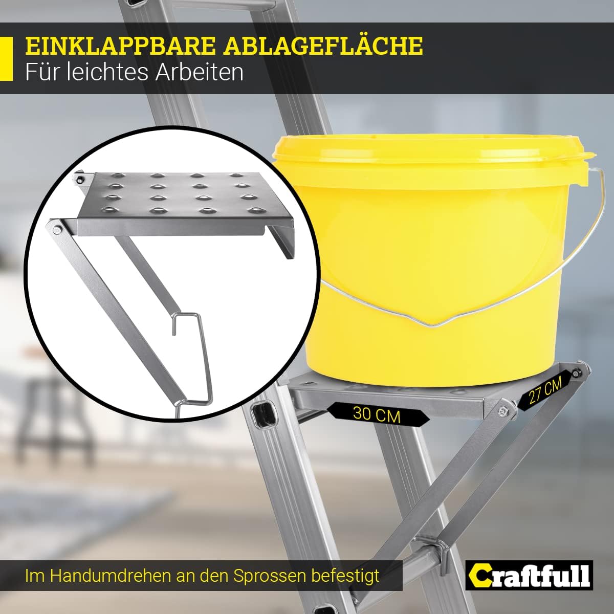 Ablagefläche für Gelenkleiter, Ablagefläche