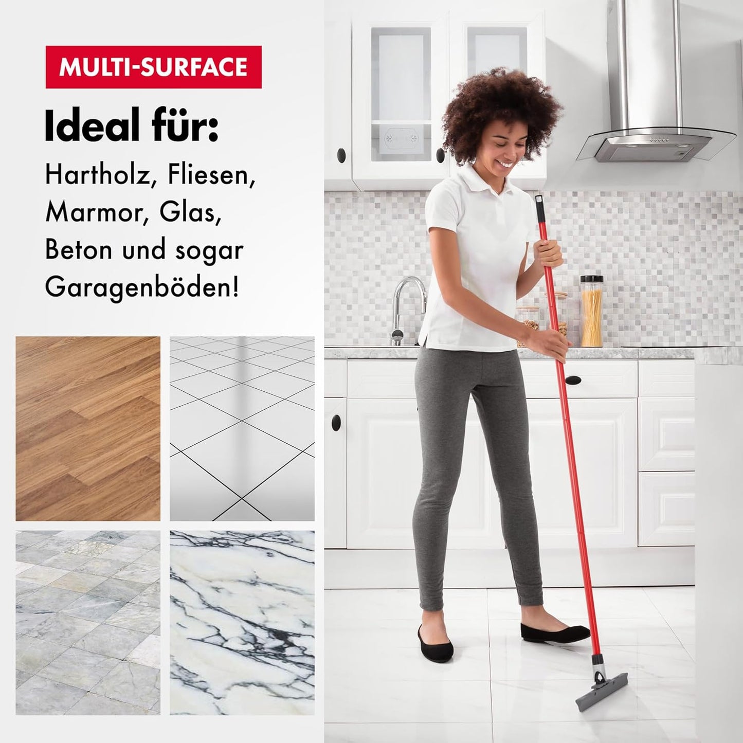 Wasserschieber mit Silikon-Lippe