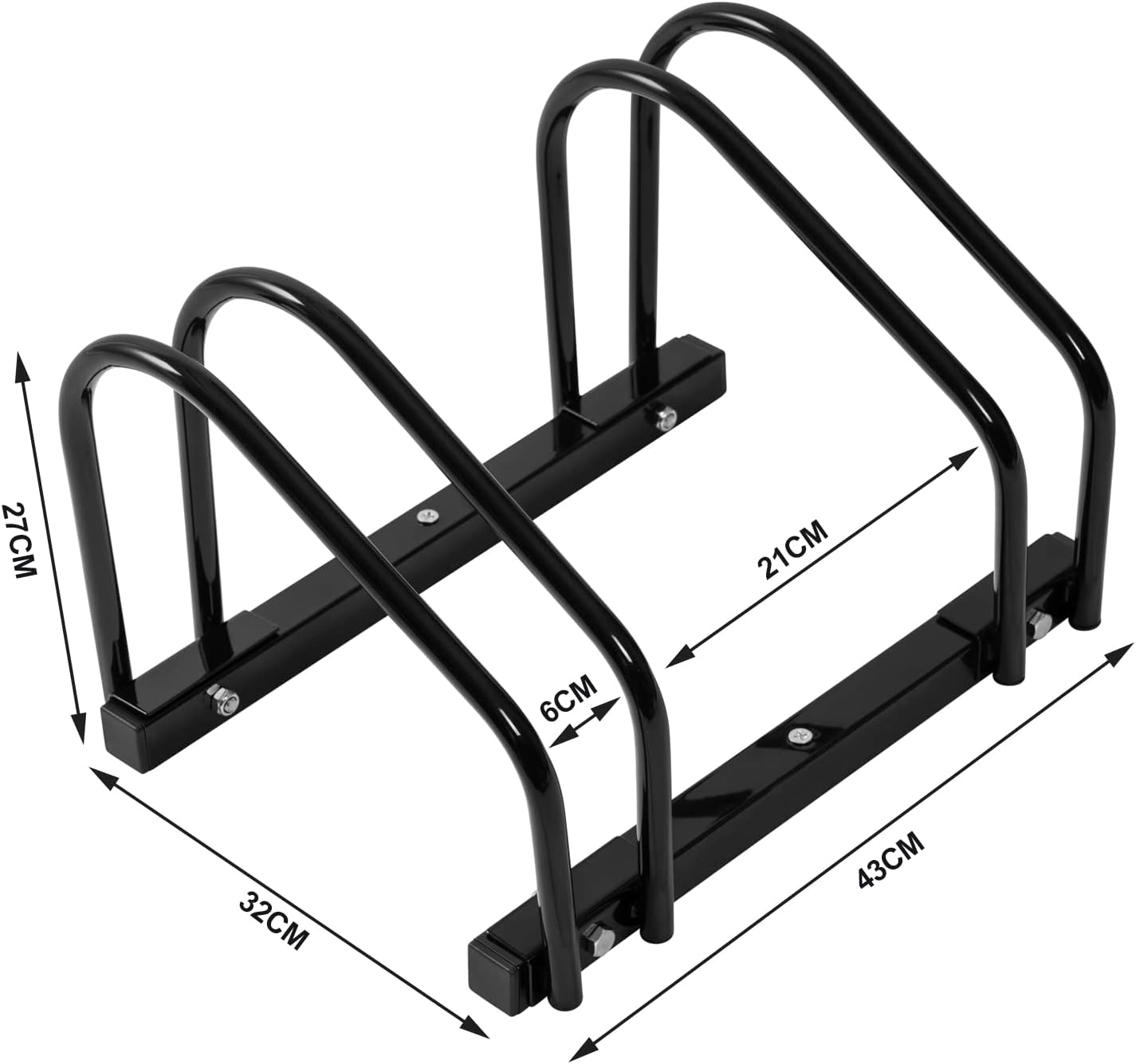 Veloständer, 2 Fahrräder / Schwarz