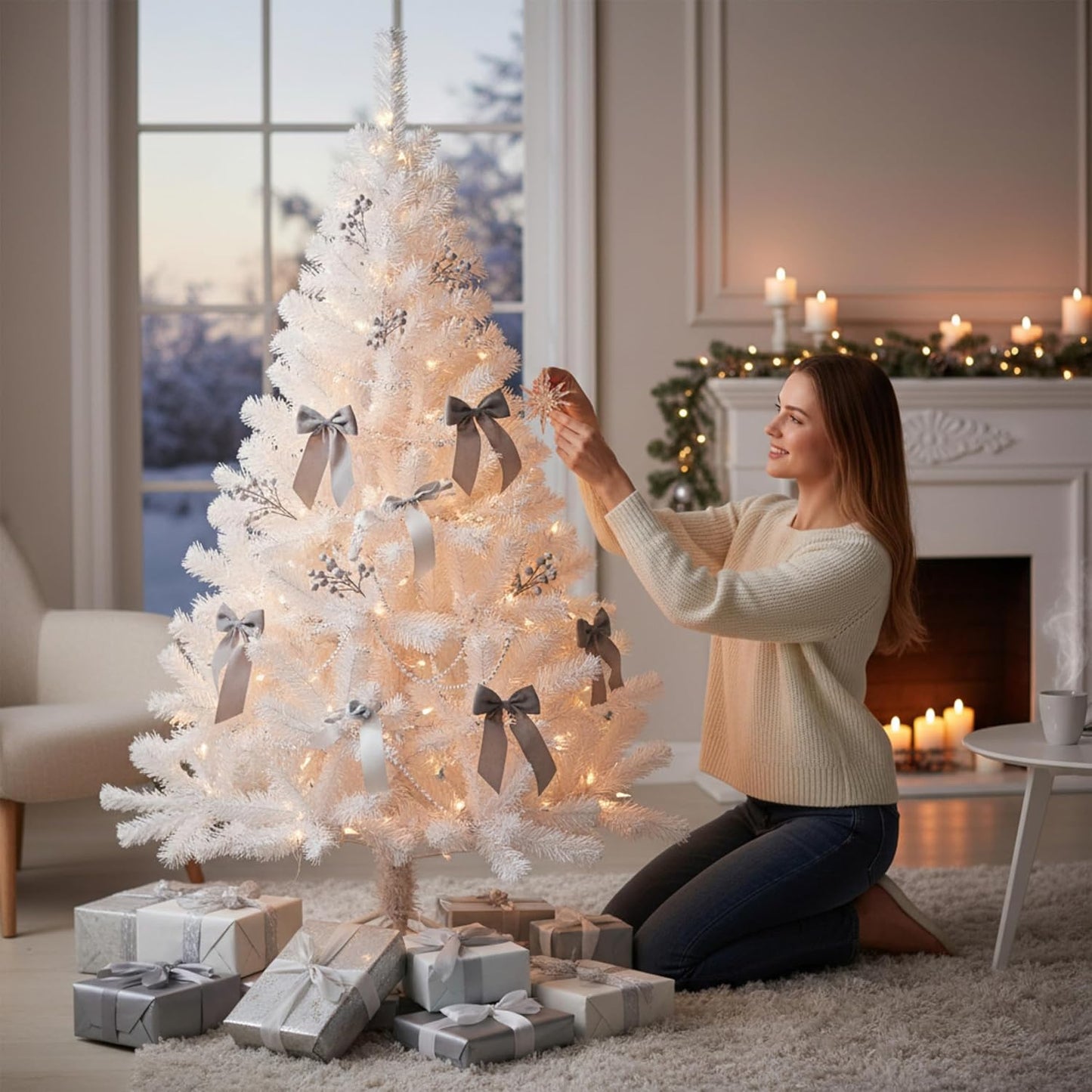 Künstlicher Weihnachtsbaum mit Ständer, 90 cm, 90 cm