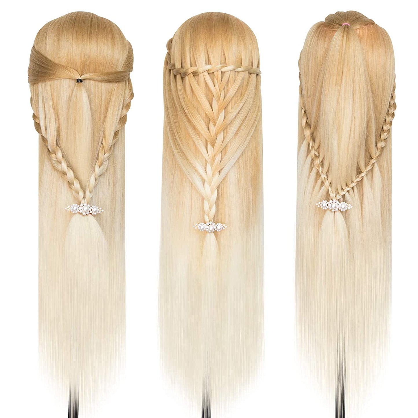Frisierkopf mit Hochtemperaturfaser Haar, B