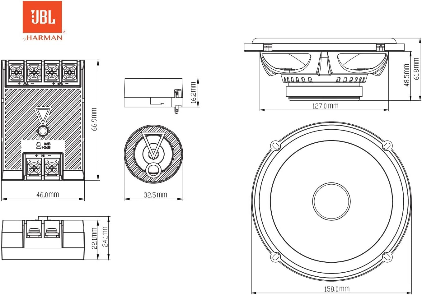 Stage3 607CF 2-Wege Auto Soundsystem
